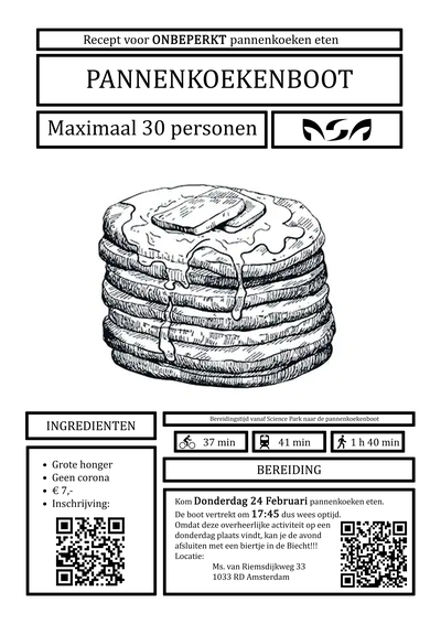 Poster Pannenkoekenboot