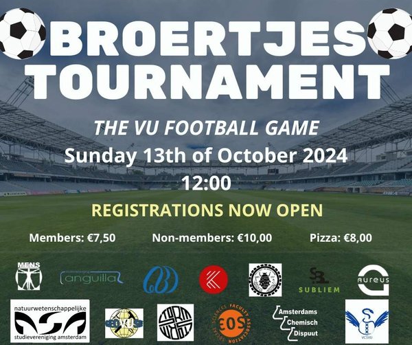 Poster Broertjes (voetbal) toernooi