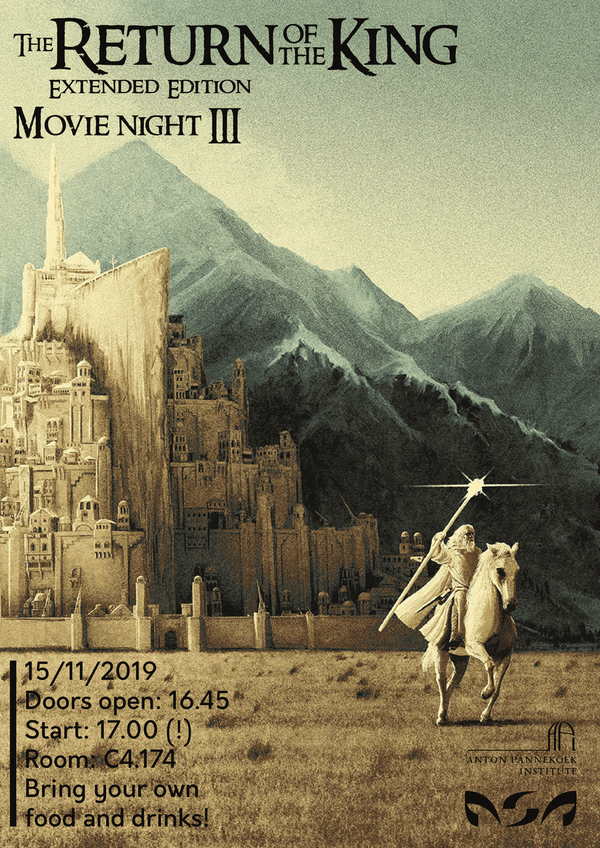 Poster LOTR | Order food |