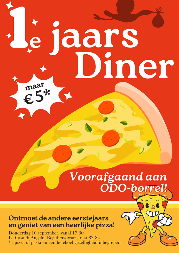 Poster Eerstejaarsdiner 2026