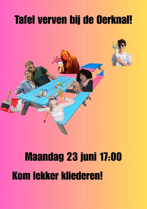 Poster Oerknal tafel schilderen