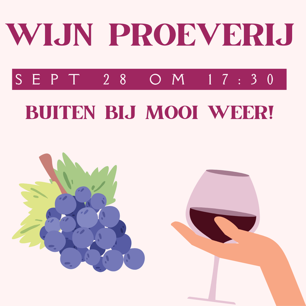 Poster Wijn proeverij