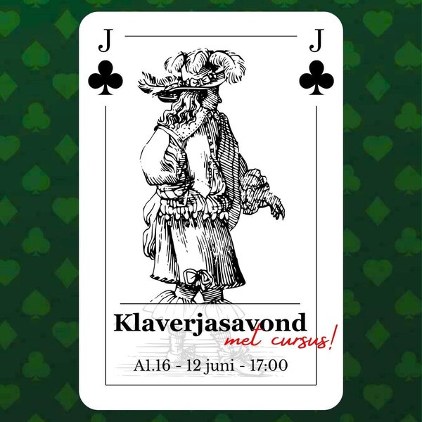 Poster Klaverjas evening