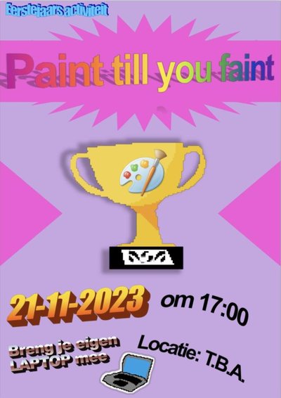 Poster EJCie presents: Paint till you faint