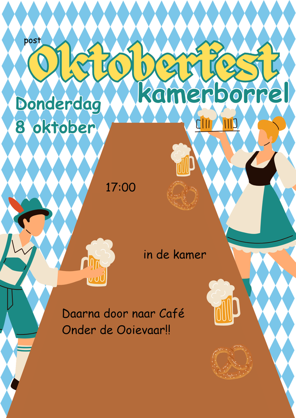 Poster Oktoberfest kamerborrel