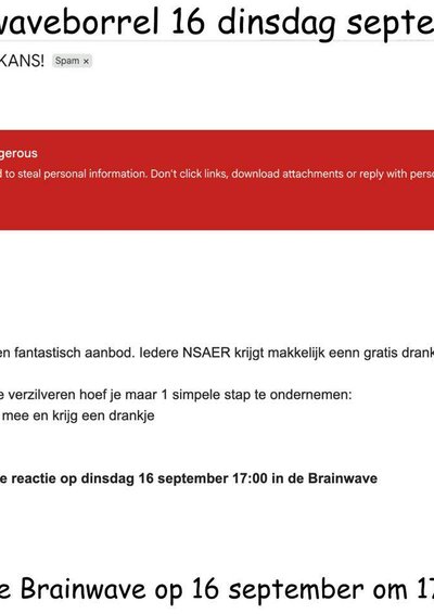 Poster Pyramid scheme borrel