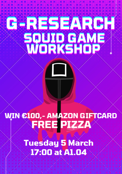 Poster G-Research Squid Game Workshop