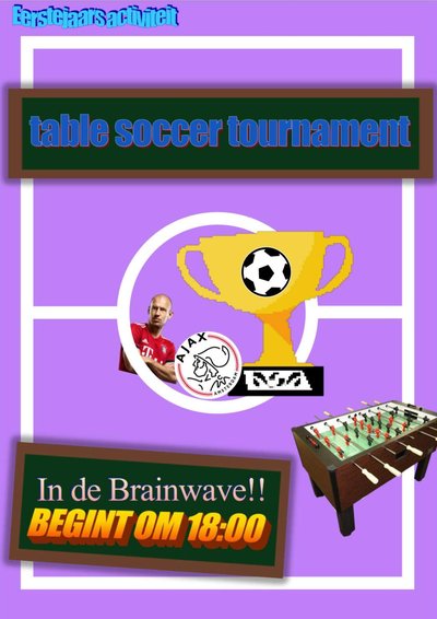 Poster EJCie Table Soccer Tournament