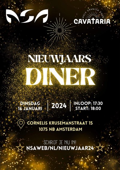 Poster Nieuwjaarsdiner 2024