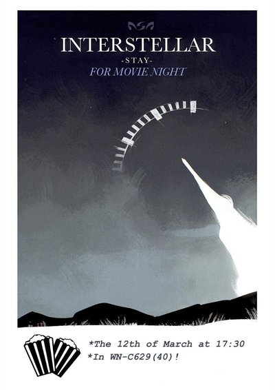 Filmavond Interstellar poster