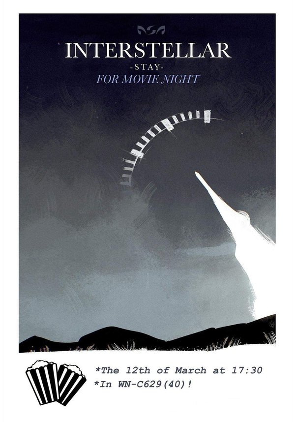 Filmavond Interstellar poster