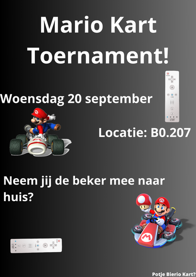 Poster Mario kart tournament!