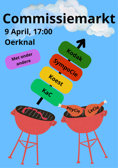 Poster Commissiemarkt BBQ