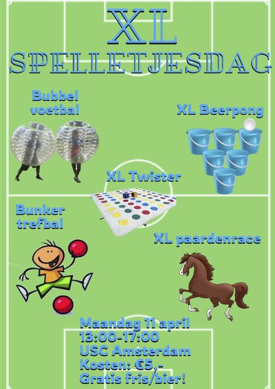 Poster XL Spelletjesdag