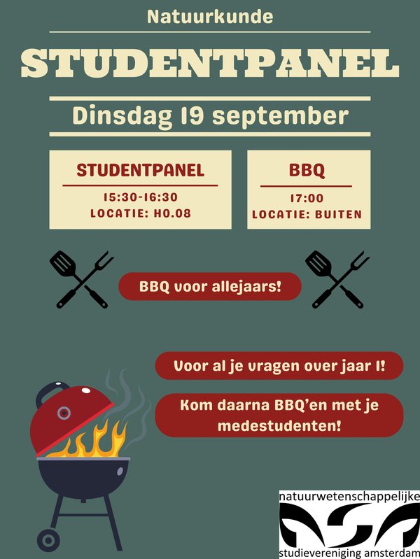 Poster Natuurkunde Panel + BBQ