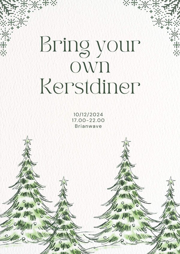 Poster KaC Bring your own Kerstdiner