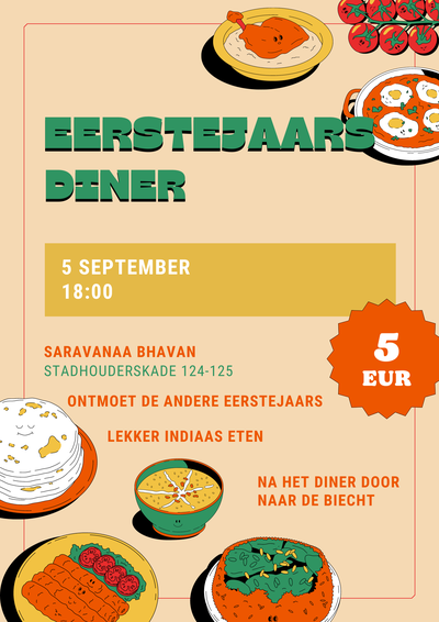Poster Eerstejaarsdiner 2024
