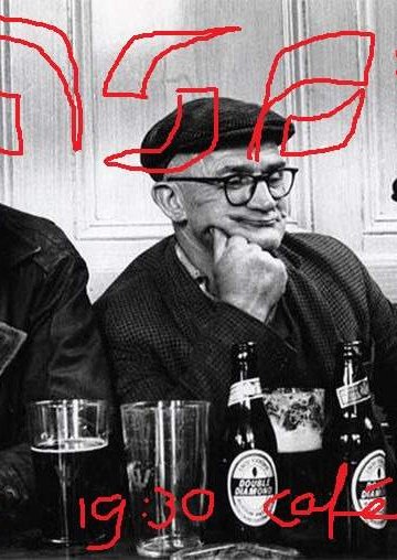 Poster Alumniborrel in de biecht