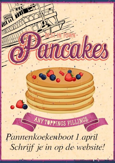 Poster Pannenkoekenboot!