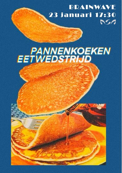 Poster Pannenkoeken eetwedstrijd