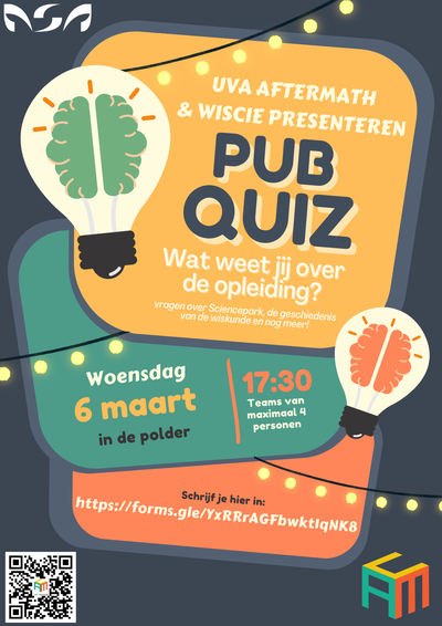 Poster Wiskunde Student-Docent pubquiz