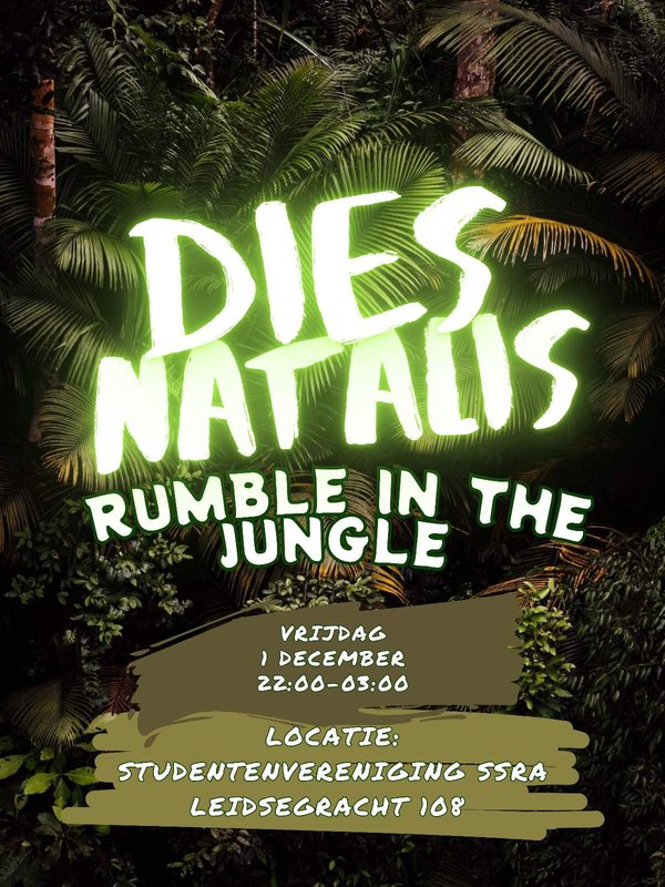 Poster Dies: rumble in the jungle (NSA leden)