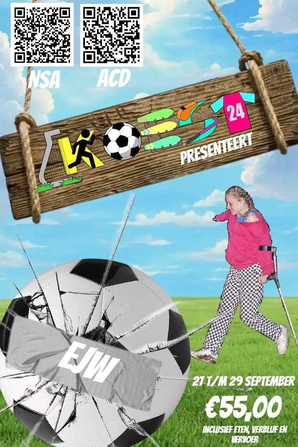 Poster Eerstejaarsweekend 2024