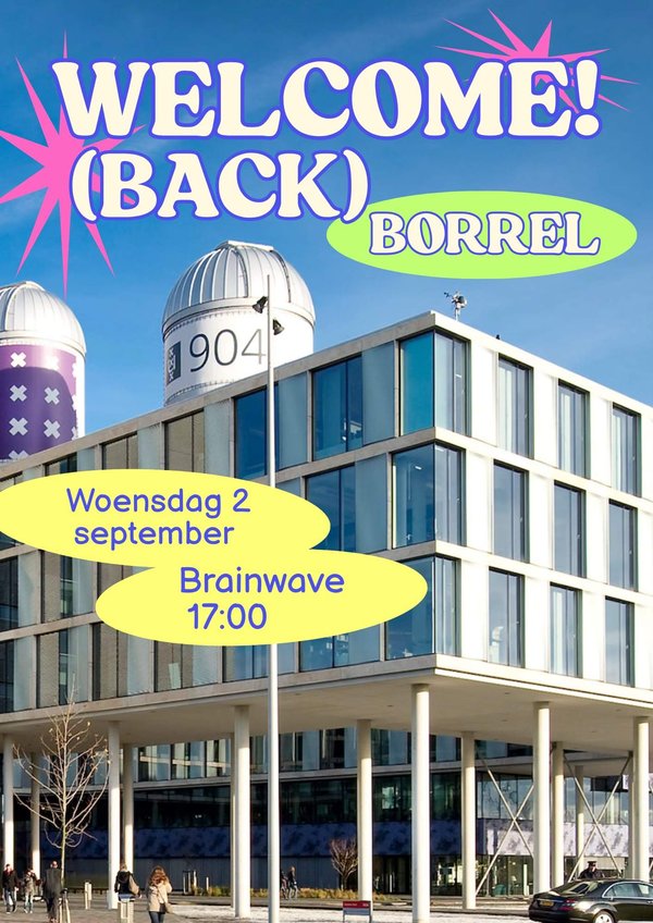 Poster Welcome! (back) borrel