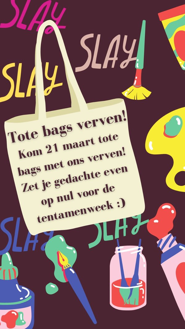 Poster Totebags Verven