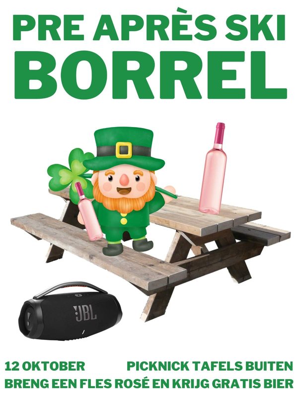 Poster Pre apres ski borrel