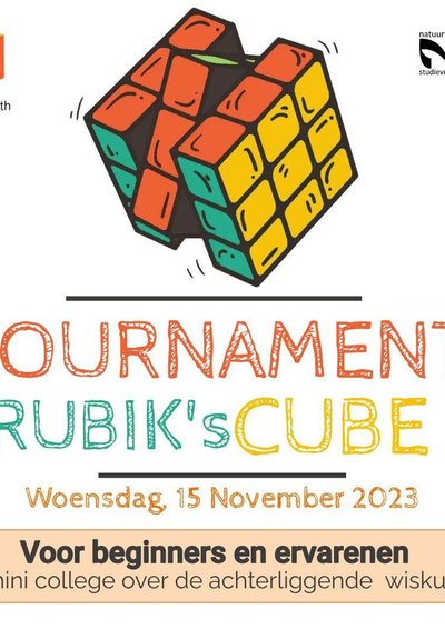 Poster Rubik's kubus toernooi