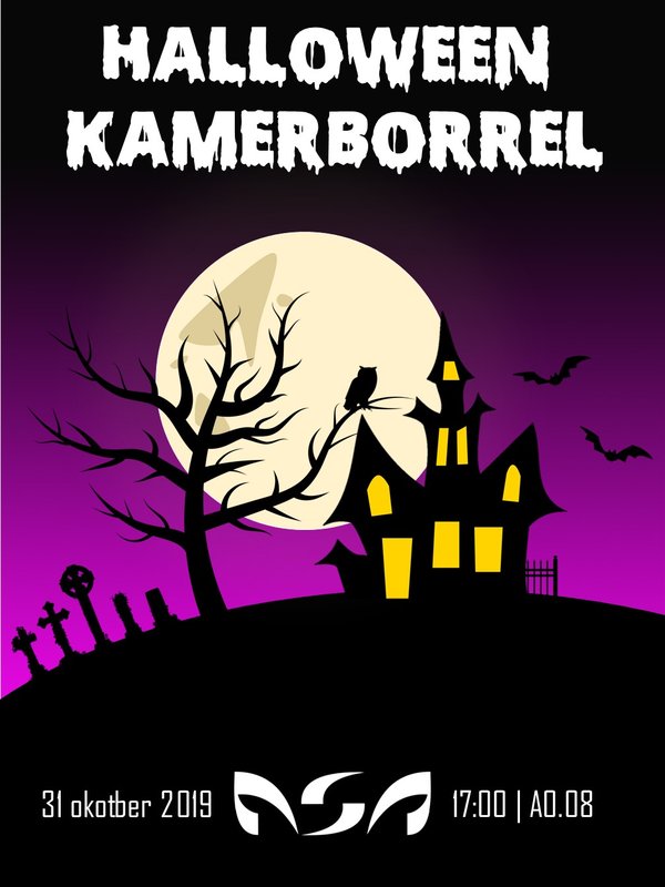 Poster HalloweenKamerborrel