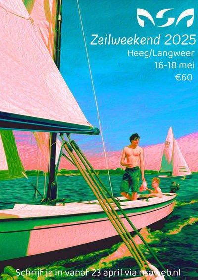 Poster Sailing weekend 2025