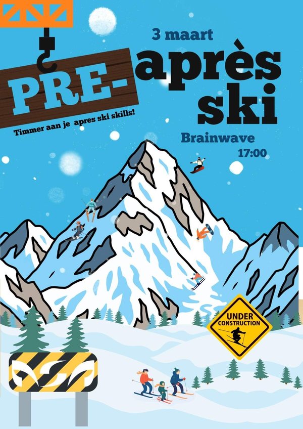 Poster PRE-après-ski borrel