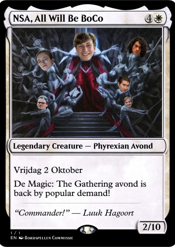 Poster Magic: The Gathering - NSA, All Will Be BoCo