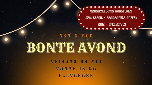 Poster NSAxACD Bonte avond