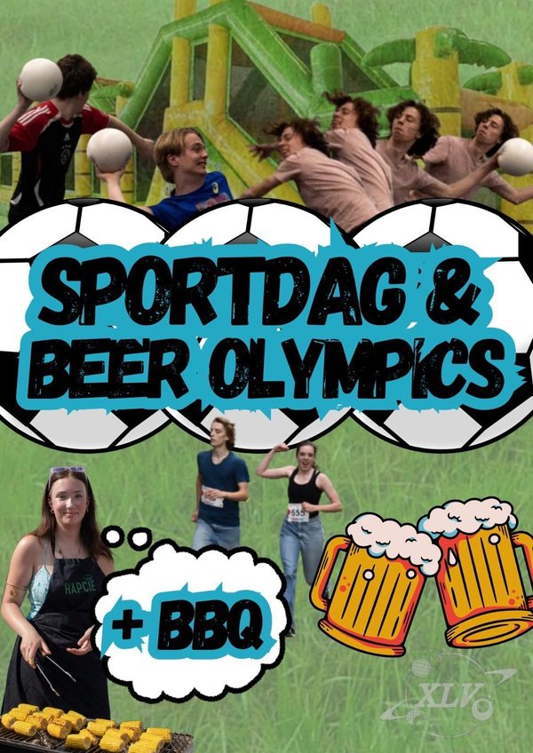 Poster Sportdag en Beer Olympics - Lustrum