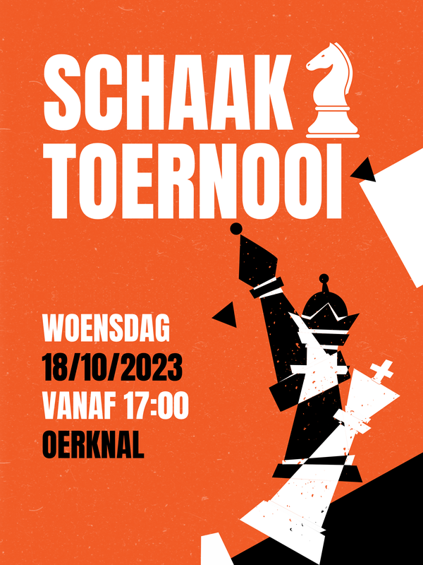 Poster Schaaktoernooi