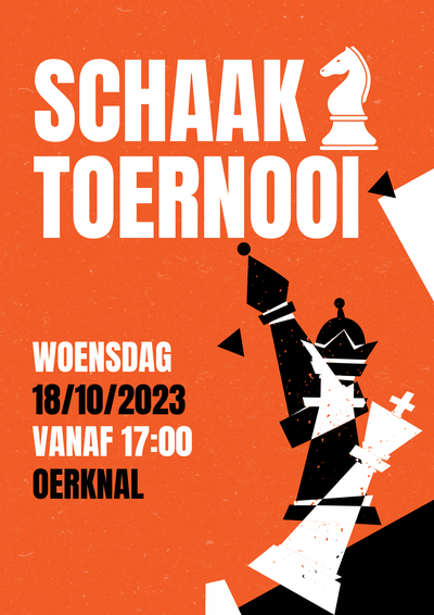 Poster Schaaktoernooi