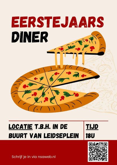Poster Eerstejaarsdinner 2023
