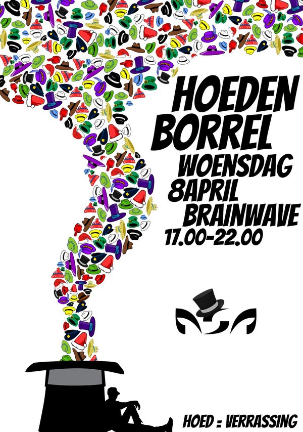 Poster De hoeden borrel
