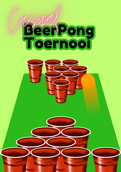Poster Casual Beer Pong Tournament