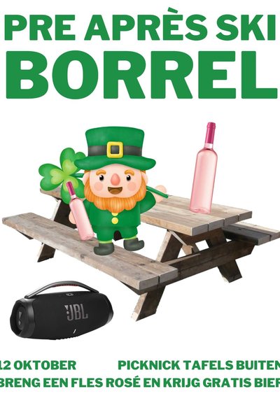 Poster Pre apres ski borrel