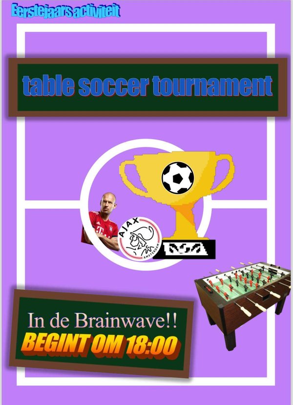 Poster EJCie Table Soccer Tournament