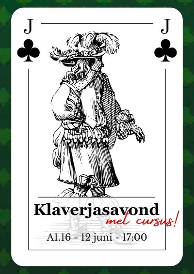 Poster Klaverjas evening