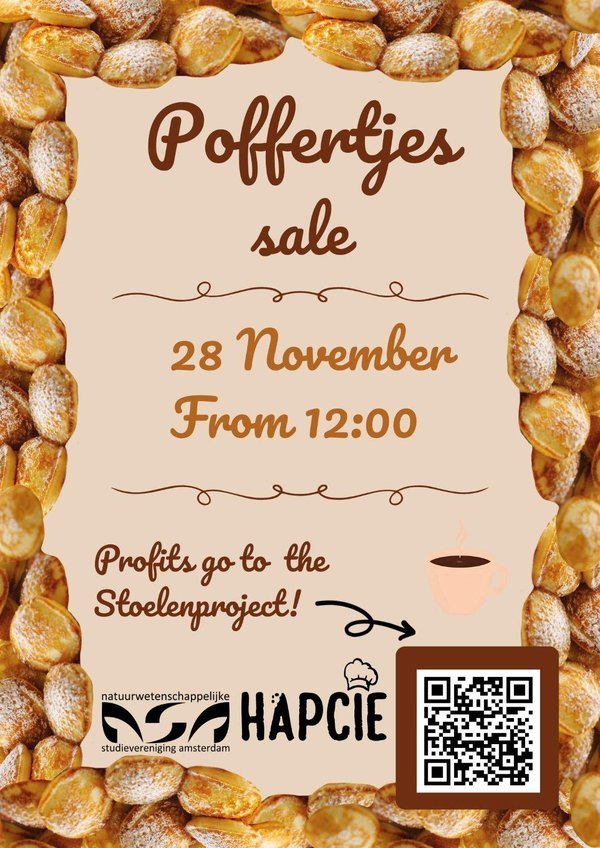 Poster Poffertjes for charity