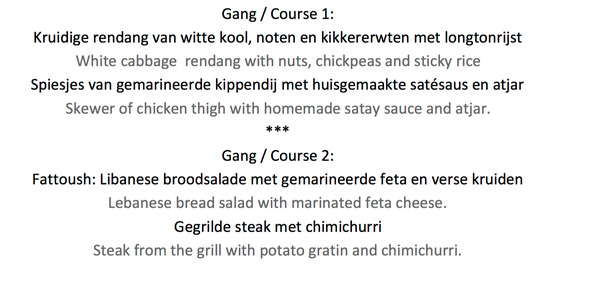 Poster New years diner '19