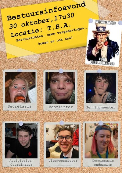 Poster Bestuursinfo avond